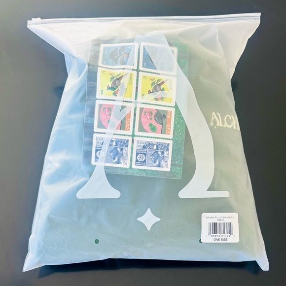 Alchemai Green One Size Oversized Bonsai Hoodie by Mai Pham - Picture 8 of 10